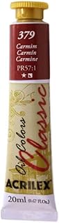 Tinta a Óleo Acrilex 20 ml Avulso Carmim 379
