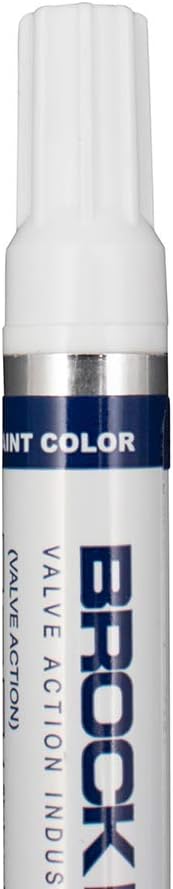 12 Pc Set White Brockmark Slimline Industrial Paint Markers Opaque Gloss Pen Metal Wood Plastic Glass for Auto Construction Arts Home