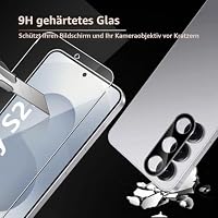 LiiLaa Schutzfolie für Samsung Galaxy S25 5G für Panzerglas, 2 Stück Gehärtete Glas Schutz Folie mit 2 Stück Kameraschutz, 9H Fingerabdrücke Entsperren displayschutz Ultra-klar Schutzglas – Ansicht 2