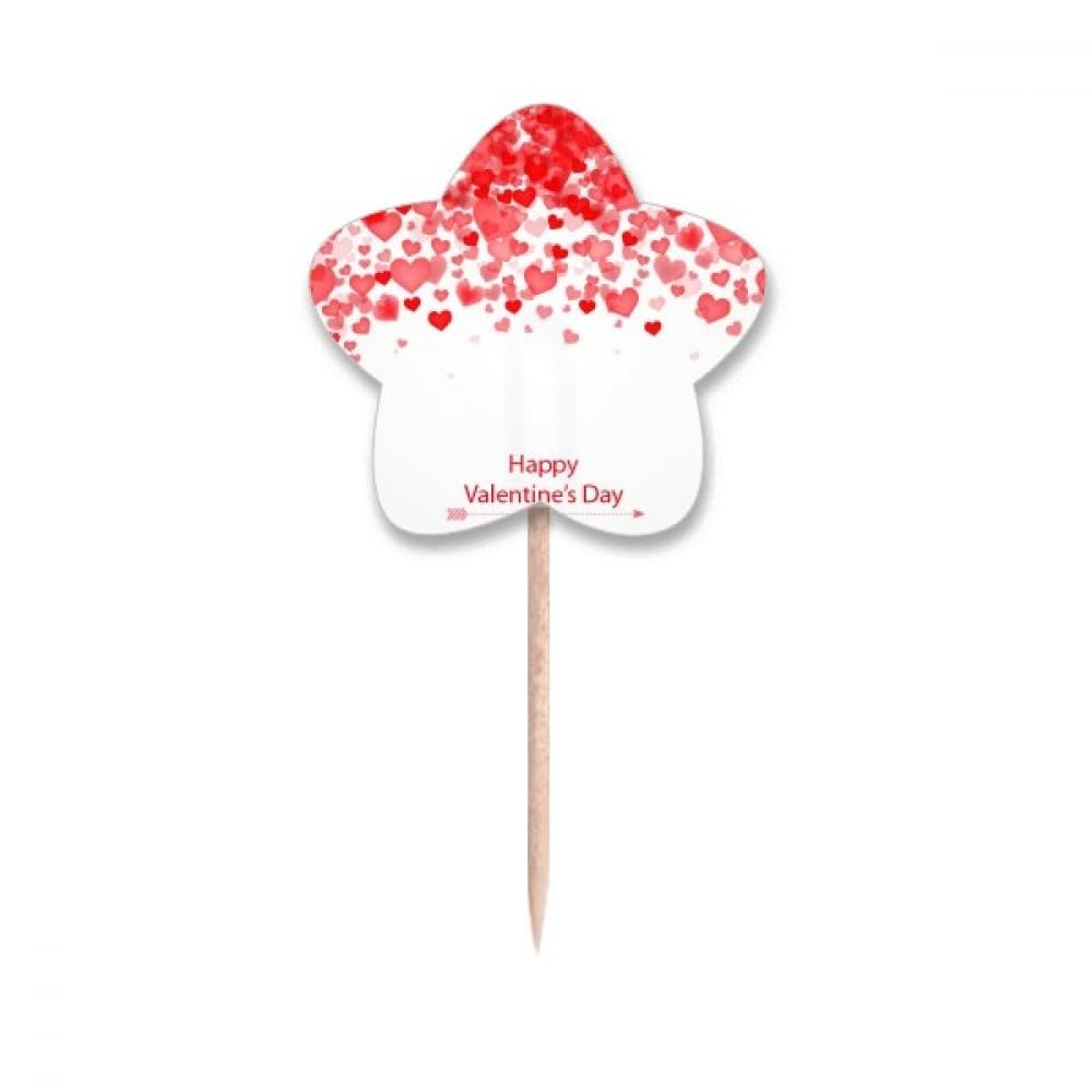 Cure-dents cœurs et fleurs Happy Valentine's Day : l'accessoire romantique pour vos apéritifs
