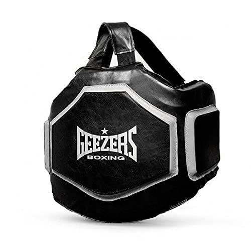 Geezers Pro Body Protector – Premium Leather, Multi-Layer Shock-Absorbing Foam, Adjustable Padded Shoulder Straps