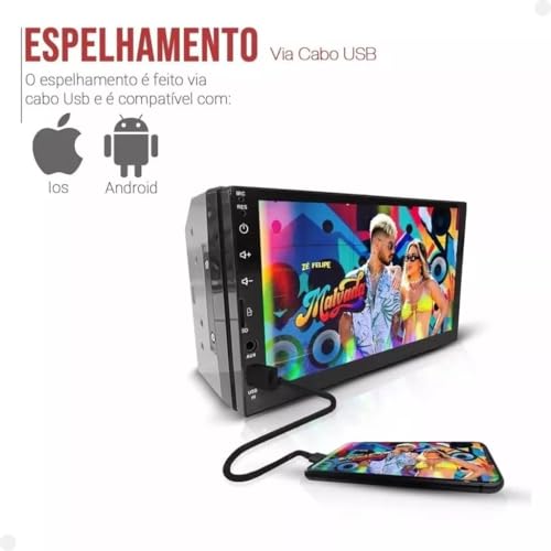 Kit Central Multimídia de 7 Polegadas - G6 GOL/SAVEIRO/VOYAGE - PRETO