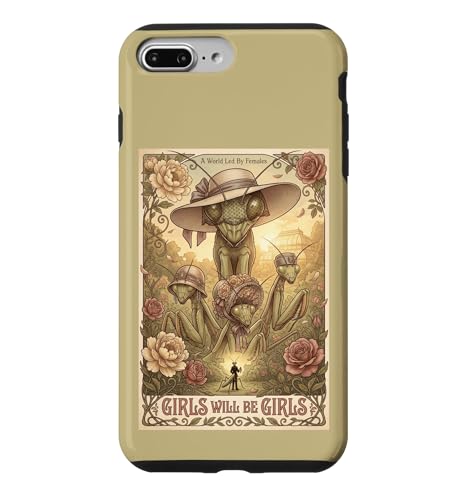 Girls Will Be Girls Prayer Mantis �f��|�X�^�[ �X�}�z�P�[�X iPhone 7 Plus/8 Plus �p
