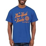 Junk Food NBA - New York Knicks - Prime Time - Officially Licensed Adult Short Sleeve Fan Tee for Men and Women Royal Blue