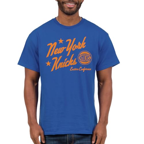 Junk Food NBA - New York Knicks - Prime Time - Officially Licensed Adult Short Sleeve Fan Tee for Men and Women Royal Blue by Junk Food - Used condition - US$18.11