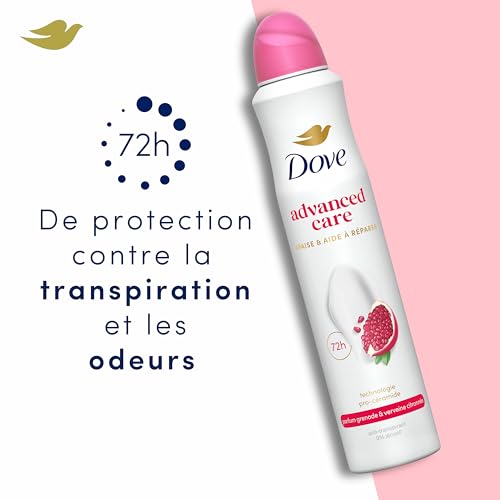 Dove apaise & aide √† r√©parer d√©odorant spray anti transpirant semi compress√© grenade 200ml - vue 5