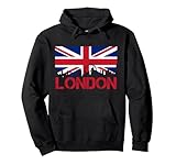 sweat london england Ce design cool d'horizon de Londres avec le drapeau britannique est une idée cadeau ou un souvenir parfait pour tous ceux qui aiment l'Angleterre et la Grande-Bretagne.