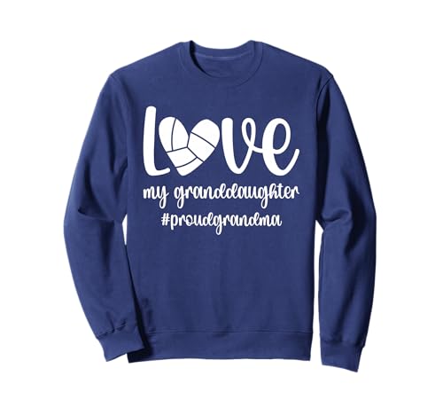 Proud Grandma Of A Volleyball Player Volleyball Grandma Sweatshirt