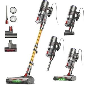 FAMIVAC FV2 Staubsauger mit Kabel, 65Kpa/600W Staubsauger Beutellos mit Matratzenbürste, 1,3KG Leichtgewicht, 7M Kabel,1,5L, Selbststehend, Anti-Tangle-Bürste für Teppich/Boden/Tierhaare