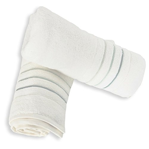 100% Cotton 700 GSM Premium Bath Towel Set for Hotel and Spa - Maximum Absorbency and Softness by Mayfair Linen( Pack of 2)