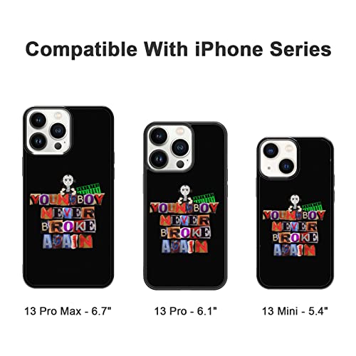 Rapper Never Broke Again Phone Case Fit For Iphone 11 12 13 Mini Pro Max Xr Xs,Youngboy Iphone Case For Cool Boys Teen Girls Fans, Shockproof Protective Phone Cover #TOP1