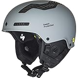 Sweet Protection Grimnir 2Vi MIPS Ski and Snowboard Helmet - Lightweight, Advanced Protective Gear for Freeriding with Adjustable Ventilation, Matte Nardo Gray, Medium/Large