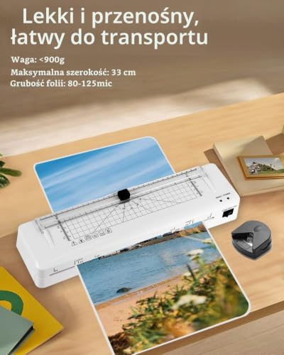 Laminator, laminator A3 z wbudowaną obcinarką do papieru | Technologia NTC, maszyna do laminowania na gorąco i na zimno