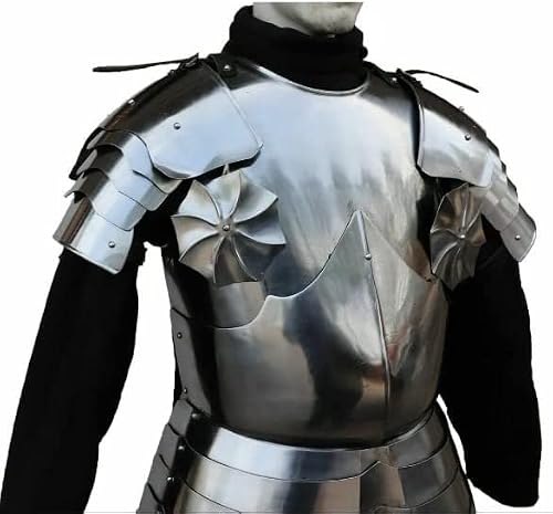 ENCORE HOME DECOR Veste médiévale antique faite à la main chevaliers croisés poitrine épaule pauldron rondel demi-armure ensemble médiévale veste