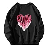 CHENSIYU Langarmshirt Damen Baumwolle Oberteile Damen Elegant Sexy Mit Kapuze Hoodie Party Shirts Lustige Langarmshirt Netzshirt Pulli Weste Schwarzer Pullunder Damen Tshirt