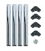 Produktbild Emuca - Regulierbare Tischbeine Ø60x830mm, 4er Set aus Stahl, regulierbare Höhe 830-850mm, verchromt
