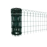 Italfence - Malla metálica decorativa de jardín, galvanizada y plastificada (Todas las alturas) [H 65cm, 10m]