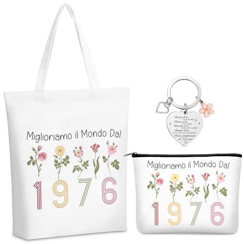 Hestya Regalo 50 Anni Donna Compreso Borsa Shopper Donna Borsa