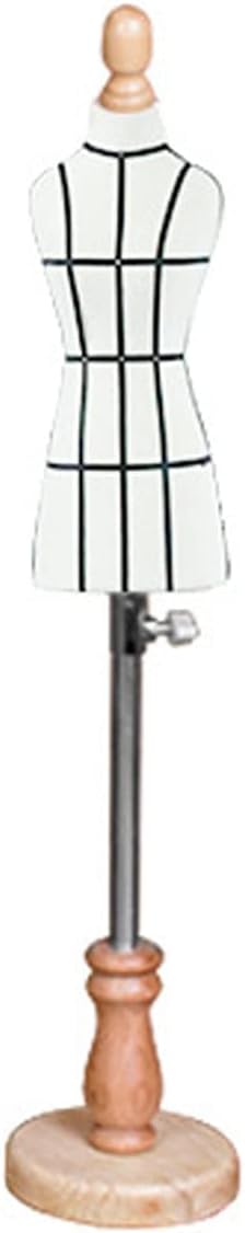 Mini Half Body Sewing Mannequin Dress Form with Solid Wood Base - Countertop Torso for Tailoring, Crafting & Display - Ideal for Fashion Designers & Seamstresses