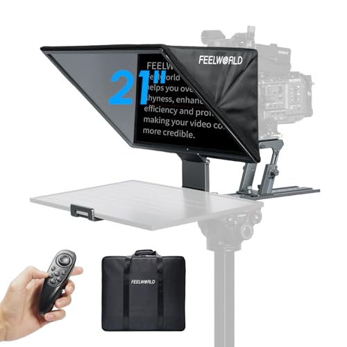 Image of FEELWORLD TP21 21 inch Professional Teleprompter for Up to 21 inch Tablet ipad