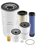 Maintenance Filter Kit Fit for LS XG3025H MT225H MT225HE Tractor, Include Air Engine oil fuel Hydraulic Fluid and HST filter, Filters Kit Replace 40049450 40056451 40223960 40007563 40347273