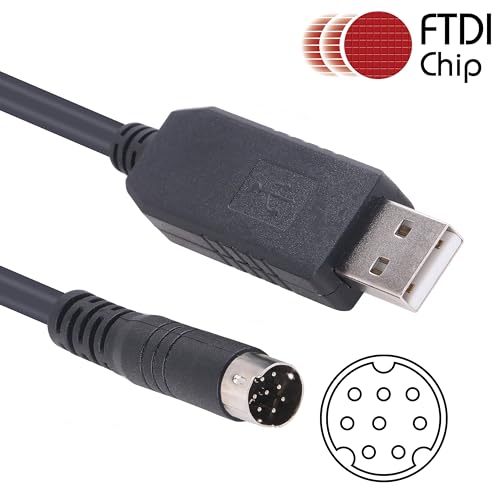 Mendouconert USB Programming Cable for Kenwood TM-V71 TM-V71A TM-V71E TM-V71G TM-D710 PG-5G PG-5H, RS232 Serial USB to Mini Din 8P