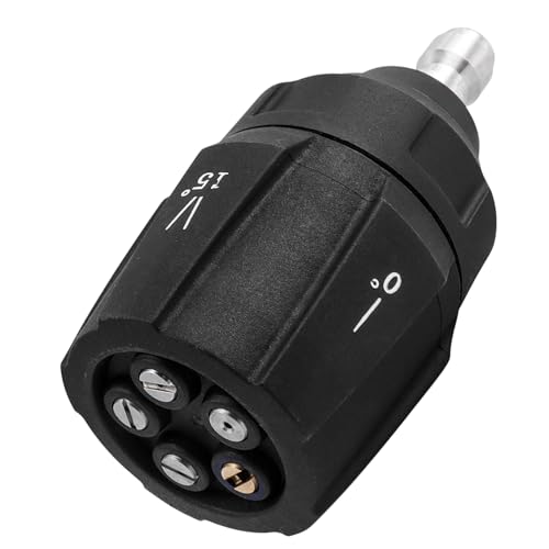 Bestgle Buse de nettoyeur haute pression, embouts de nettoyeur haute pression 5 en 1, embouts de nettoyeur haute pression réglables de 6,35 mm, 3000 psi