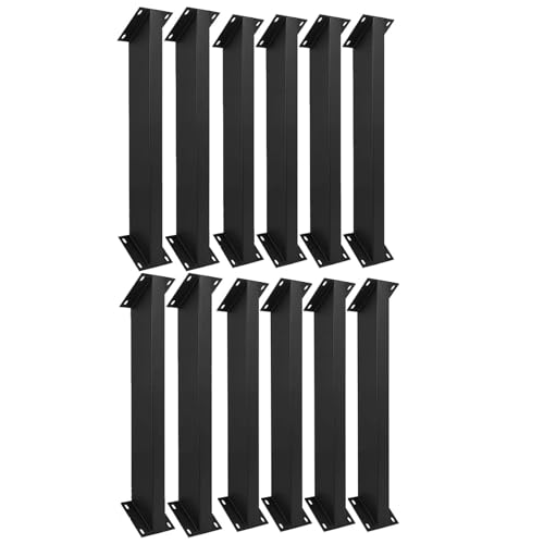 Kit de 12 soportes angulares de acero para vigas, soporte de ángulo de 45 grados, resistente, para pérgolas, cenadores, patios y cabañas de madera