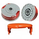 Cortacésped bobinas de hilo con tapa de bobina, recortadora de bobina e hilo para Flymo Contour 500 Power Plus 500 & 500XT