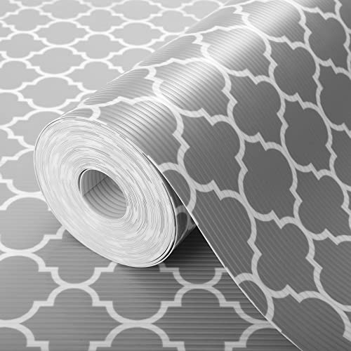 Glotoch 17.5" X 30Ft Non Slip Shelf Liner, Superior Cabinet Liners For Shelves, Non Adhesive Drawer Liners For Kitchen, Cupboards, Bathroom, Laundry Room, Pantry, Fridge-Grey #TOP7