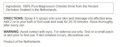 Swanson Magnesium Oil Spray Zechstein Magnesium Soothes Muscles Nourishes Skin Stress Relief Sleep Rapid Absorption Dr. Barbara Hendel's Formula 8 Fl Oz (237 Ml) Liquid #TOP1