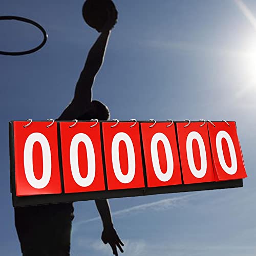Marcador portátil de mesa 6 dígitos para deportes miniatura 2