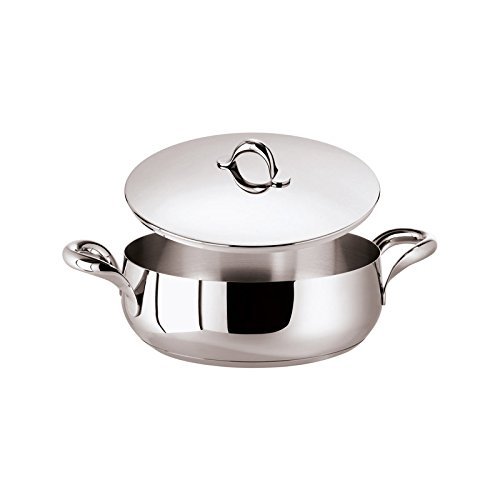 Casserole Basse Argent Sambonet : Fini les Plats Brûlés grâce aux 2 Poignées