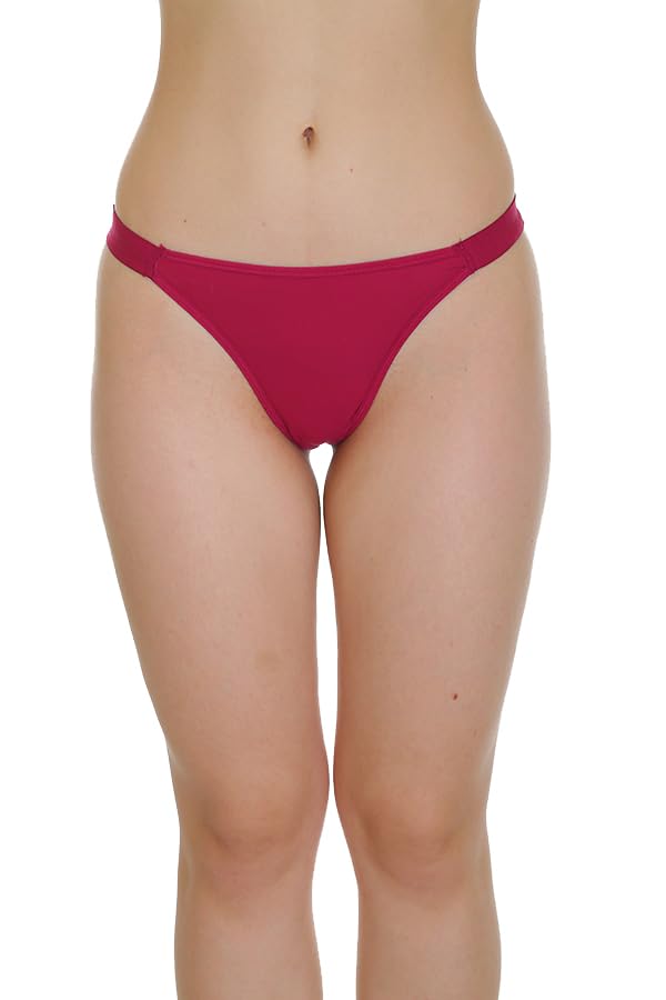 kannssky Seamless Thong Panties - Purple-picture-32
