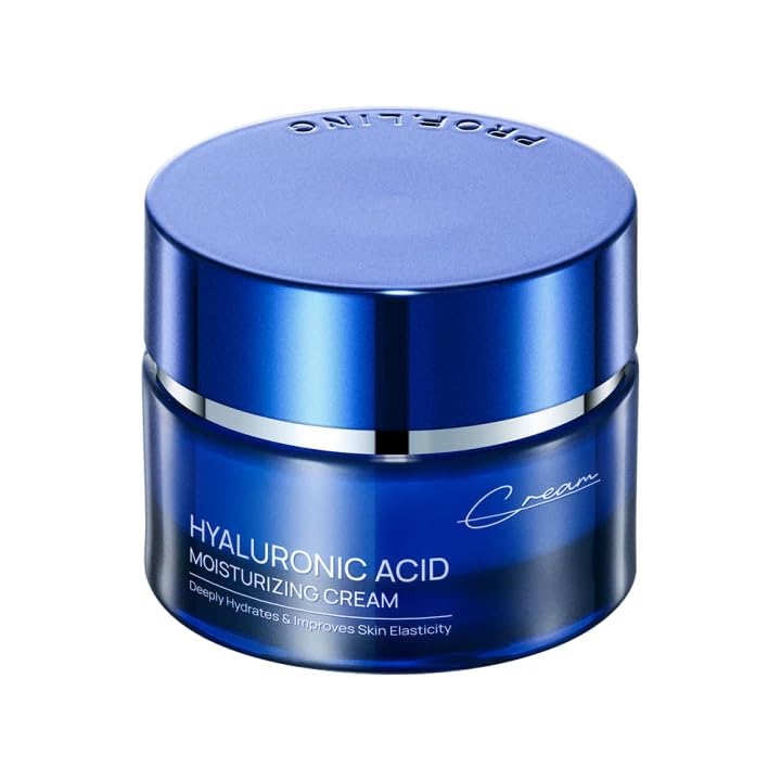 Hyaluronic Acid Moisturizing Cream with Collagen - Anti-Aging Face Cream for Deep Hydration, Wrinkle Reduction & Firming - With Supro-Energy Complex, For Sensitive Skin