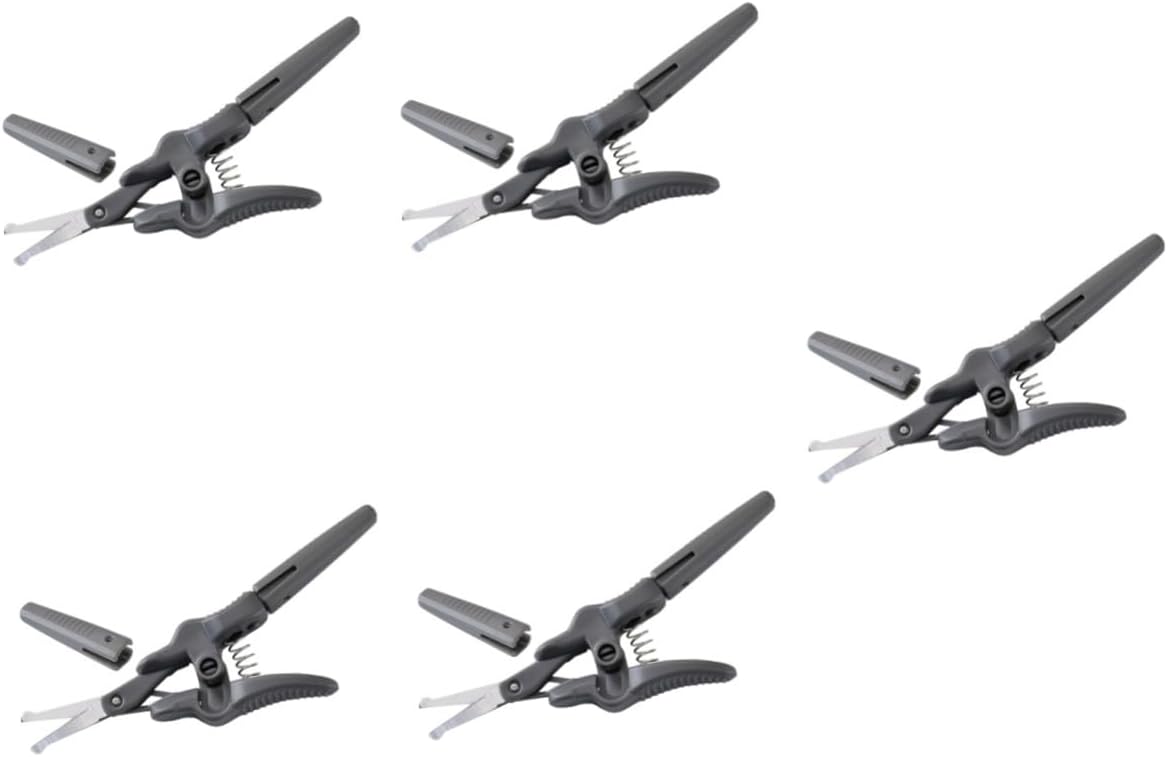 5pcs Trimming Scissors for Beard Eyebrow Facial Grooming Precision Scissors Rounded Tips for Safe Use for Men Women