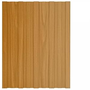 Kavolet 36x Trapezblech 60x45 cm Profilblech Dachblech Dachpaneele Wetterfest Wellblech Dachplatten Gerätehaus Carport Dachpfannen Stahlblech Metallblech Verzinkter Stahl Helles Holz