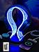 YuanDian RGB Headphone Stand, 16 Colors LED Lighting with Remote Control, Base with USB & Type-C Charging Port, Dimmable & Timer, Gaming Accessories Gift forGamers Men Boy & Music Lovers