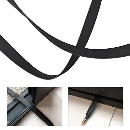 Nelawya Lora Flat Cable Rp-Sma Male To Rp-Sma Female Window And Door Feed Thru Coaxial Cable Extension Adapter For Lora Wifi Lorawan Antenna Bobcat Nebra Rak Helium Hotspot Hnt Miner Mining Antenna #TOP5