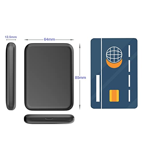 Wobsion Pocket Mirror, Led Compact Mirror,1X/3X Magnifying Mirror With Light,2-Sided Handheld Magnetic Switch Fold Mirror,Small Travel Makeup Mirror,Lighted Compact Mirror For Purse,Gifts(Black) #TOP4