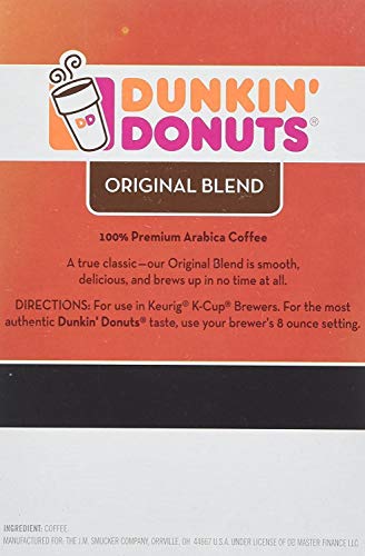 Dunkin Donuts Original Flavor Coffee K-Cups For Keurig K Cup Brewers (48 Count)