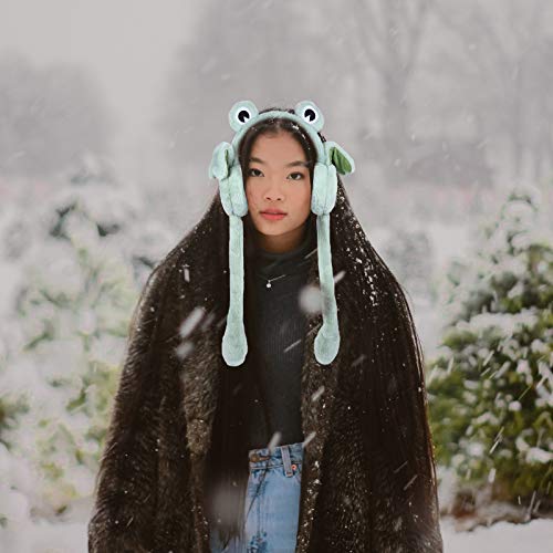 Funzzy Frog Earmuff Lovely Animal Ear Warmer Folding Ear Cover For Adults Kids #TOP2