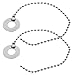 Cymbal Sizzle Effect Chain Accessory, Adjustable Alloy Sound Effect Extension for Ride Crash Cymbals: 2Pcs Set - Chain Length Control Structure | Drum Set Cymbal Tone Modification for Jazz Kit Use