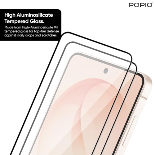Image of POPIO Xtreme Series Pack of 2 Military-Grade Gorilla Tempered Glass for Samsung Galaxy S26 | 9H Hardness, Edge-to-Edge Coverage, Anti-Scratch