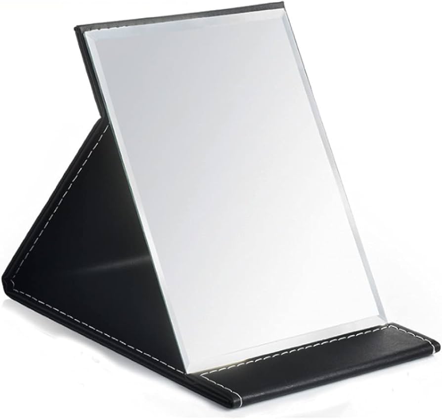 Amazon.co.jp: wumio スタンドミラー 鏡サイズ 15 x 11cm 黒