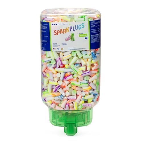 Moldex SparkPlugsÂ® EcoStationÂ® XL Uncorded Disposable Foam Earplug Dispenser 6533, NRR 33 dB