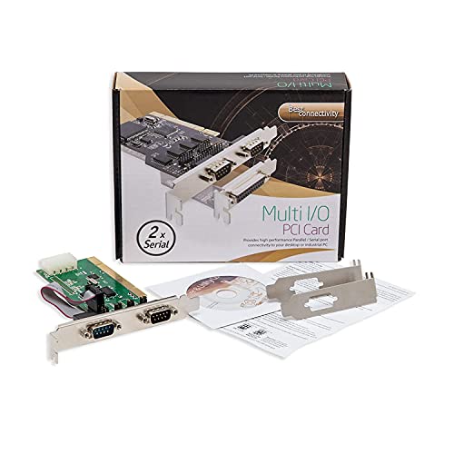 FRIWOL SD-PCI15039 2 Port DB9 RS-232 Serial PCI Controller Card (Green) - Image 4