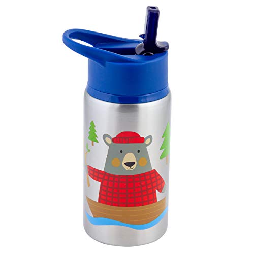 Stephen Joseph Stainless Steel Water Bottles, 18 OZ, BEAR