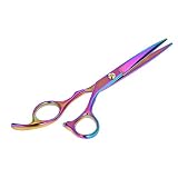 ZJchao Forbici Taglio Professionali per Capelli, 1 Pezzo, in Acciaio Inox, per Barbiere, Parrucchiere, con Lama Affilata, Poggiadito Ergonomico, per la Cura Personale, Casa, Viaggi,