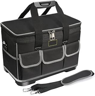 Oumuik large foldable Tool Bag ,Water Proof Large Tool Bag ,Tool Bag 40 x 23 x 28 cm Black